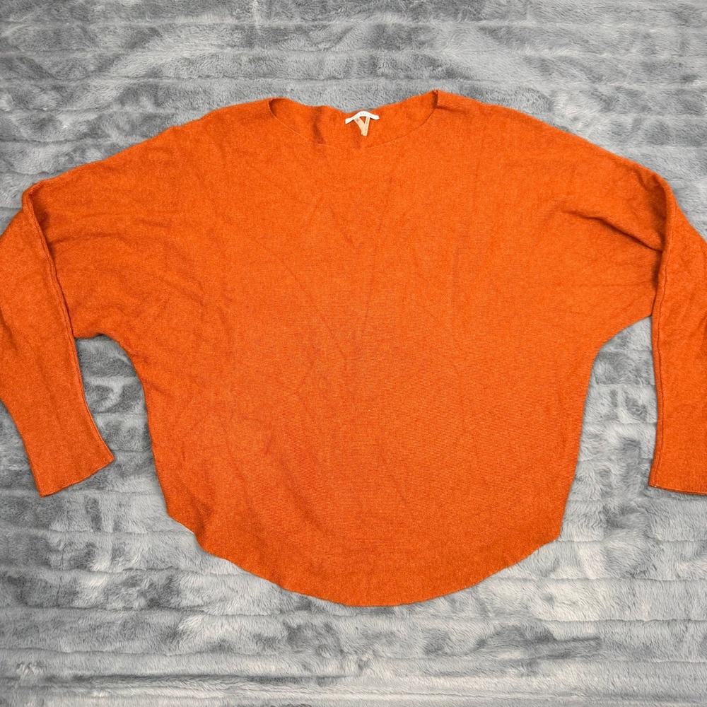 Via Milano Womens Burnt Orange Batwing Sleeve Knit Sweater XL RN 136994